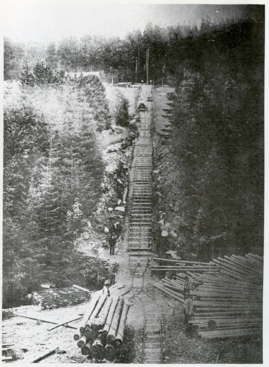 Bild Nr. 8) Bremsberg Neu Josefsthal in Betrieb um das Jahr 1900